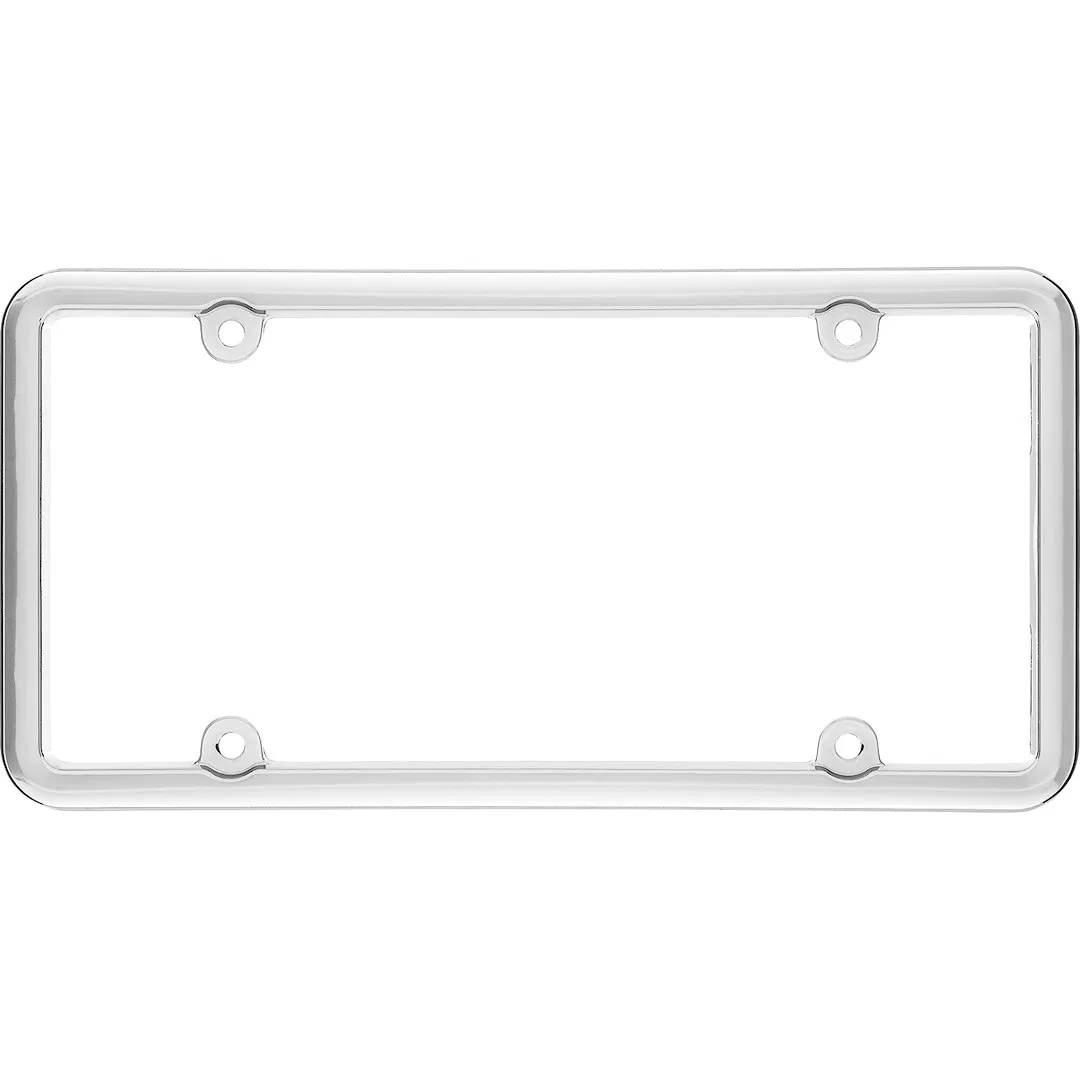 20030 – CRUISER License Plate Frame, Without Design Chrome Plated Die Cast Metal